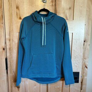 Columbia Omni-wick Hoodie Striped M Medium Front Pocket